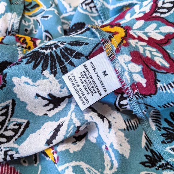 Long Sleeve Floral Print Dress by Emma & Michele- Size M - Picture 6 of 6